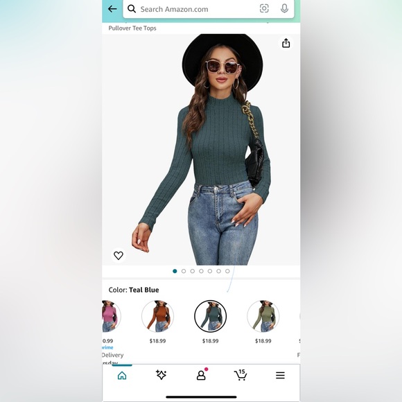 Mock Neck Ribbed Knit Sweater *NEW* - Picture 11 of 11